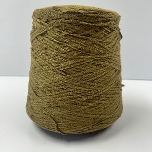 100% Rayon Chenille Yarn Spool Cone Unused Color Leek